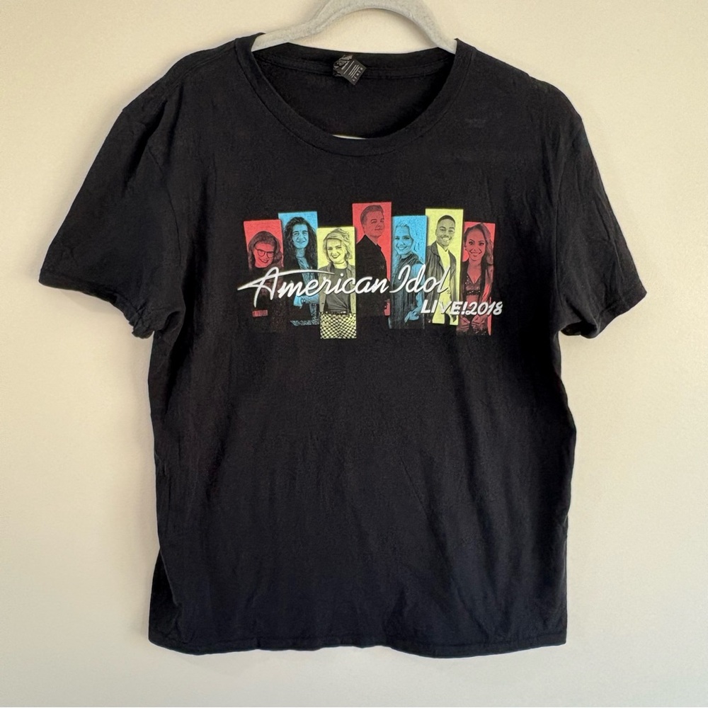 American Idol Live 2018 Black Concert Graphic T Shirt Gabby Barrett Size Medium